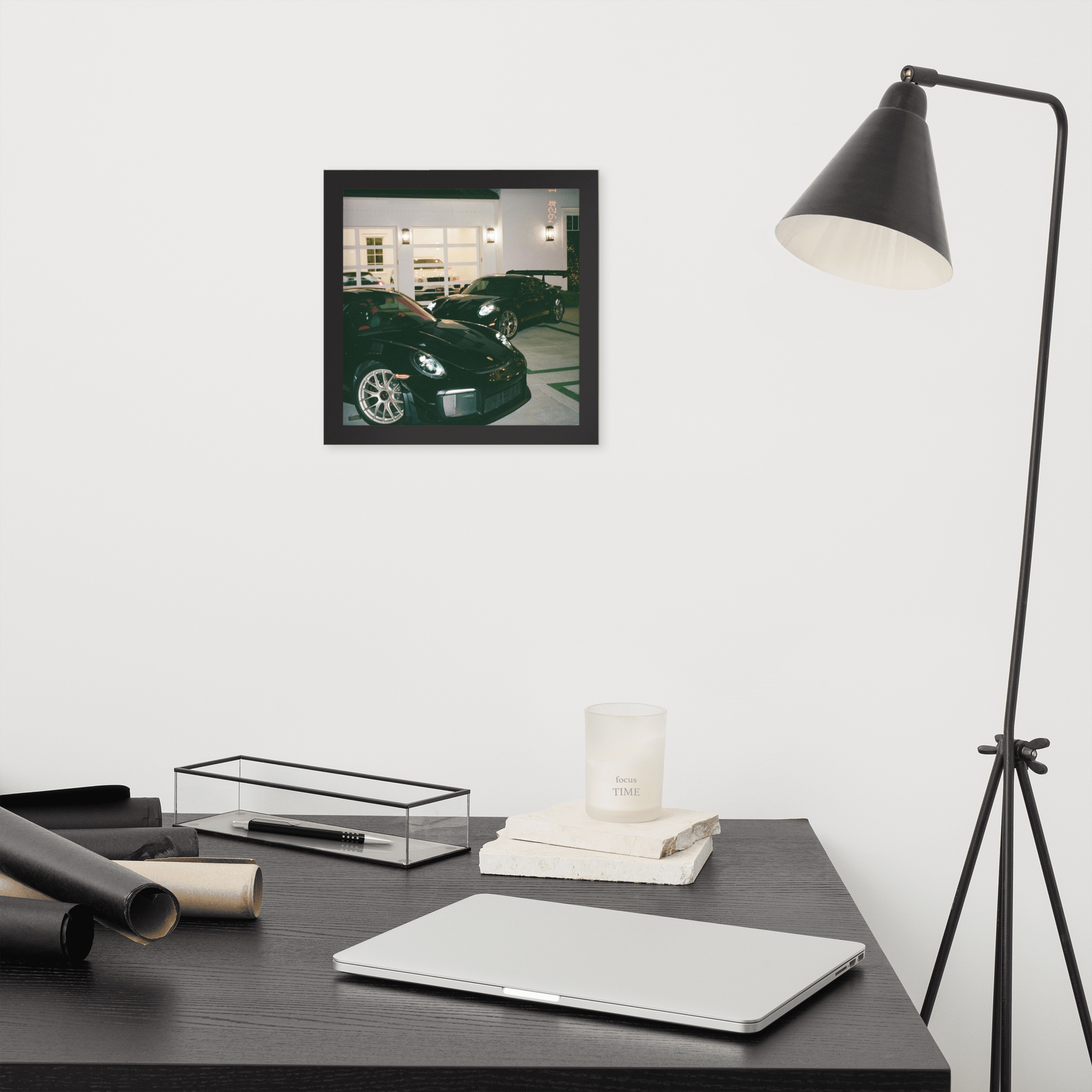 Porsche 911 GT3 RS Framed Poster — Black Frame